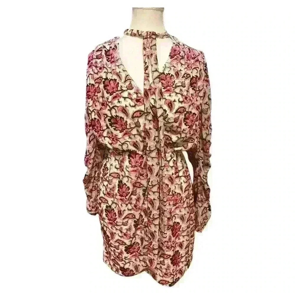 ML Monique Lhuillier Printed Velvet Cocktail Dress Size 4 NWT - Picture 6 of 16